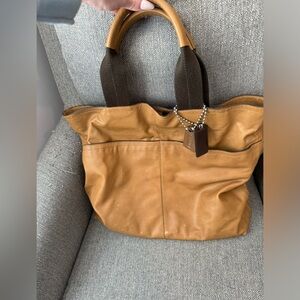 Coach Leather Tote Bag